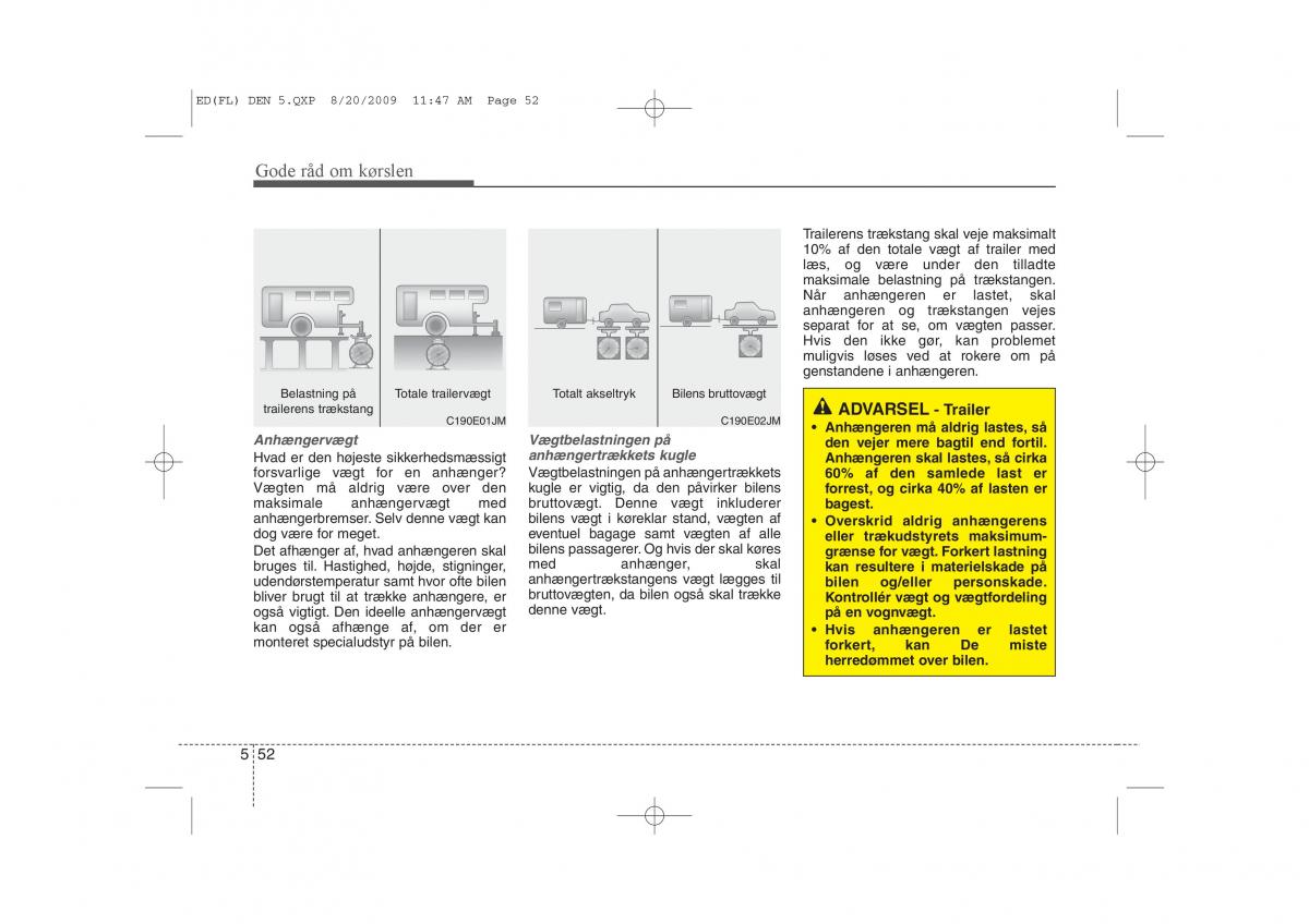 KIA Ceed I 1 Bilens instruktionsbog / page 261