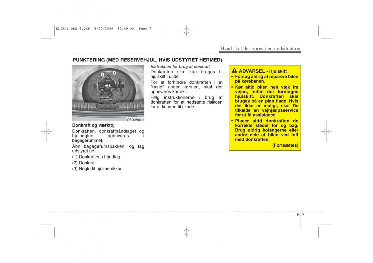 KIA Ceed I 1 Bilens instruktionsbog / page 269