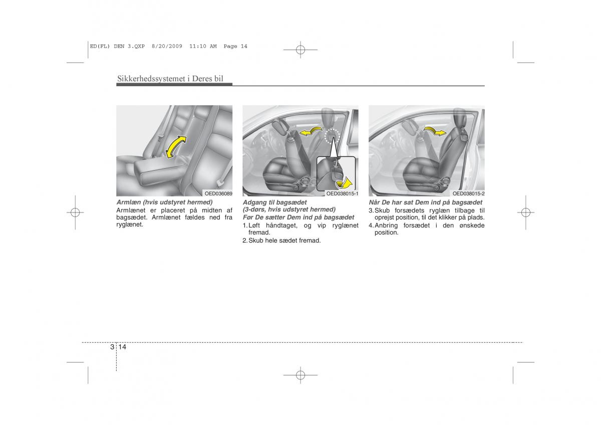 KIA Ceed I 1 Bilens instruktionsbog / page 27