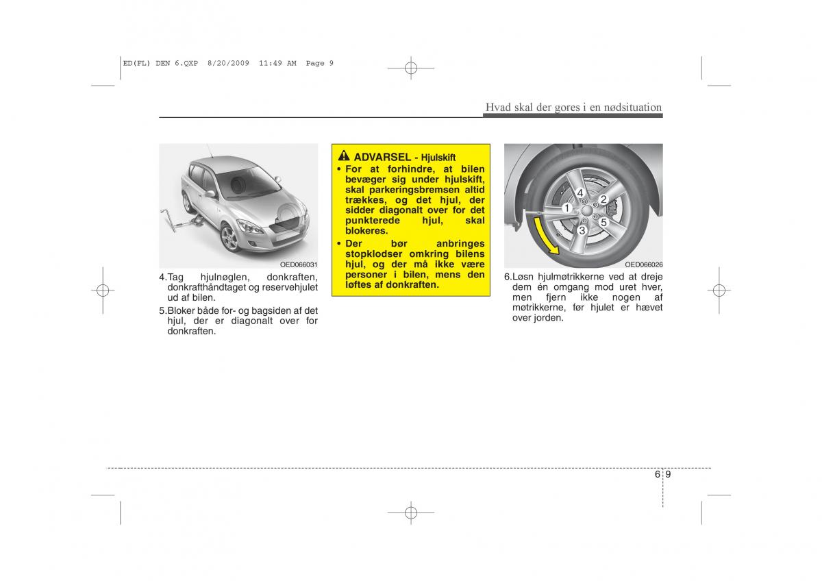 KIA Ceed I 1 Bilens instruktionsbog / page 271