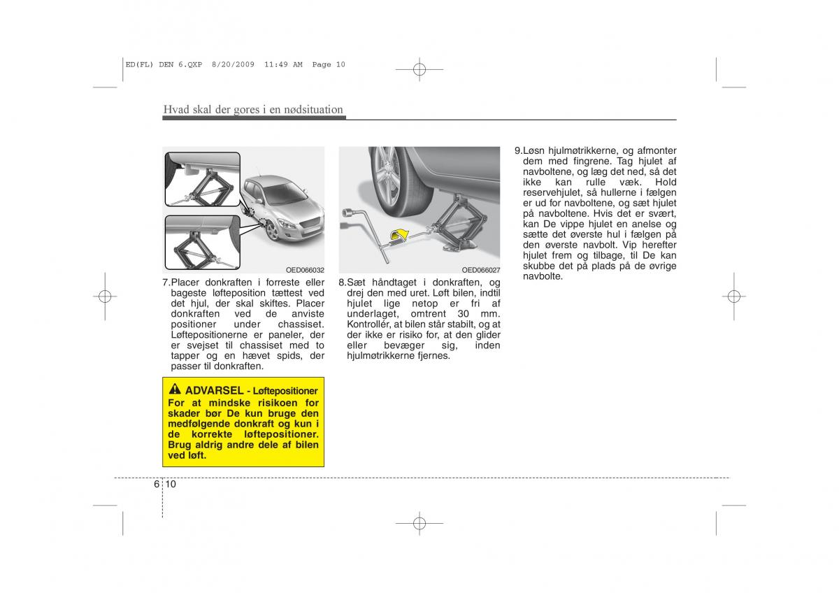 KIA Ceed I 1 Bilens instruktionsbog / page 272