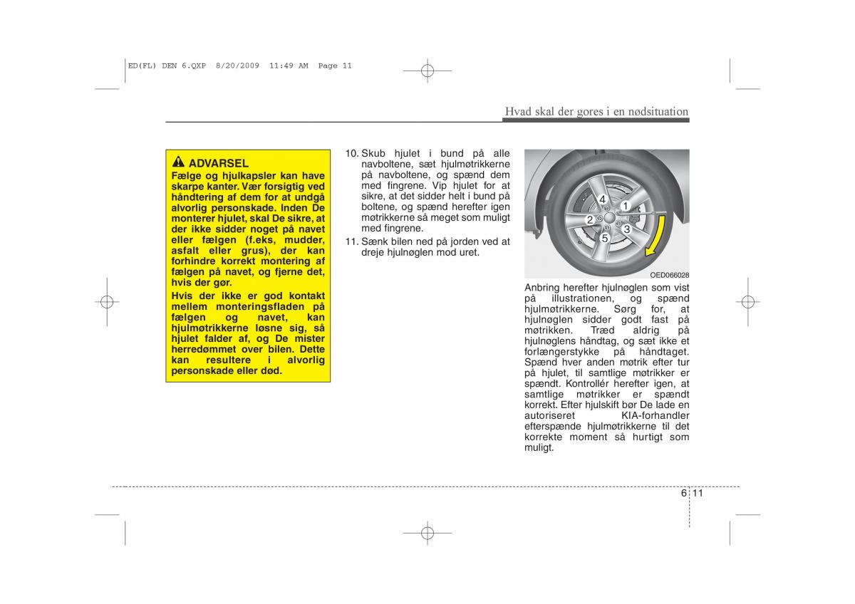 KIA Ceed I 1 Bilens instruktionsbog / page 273