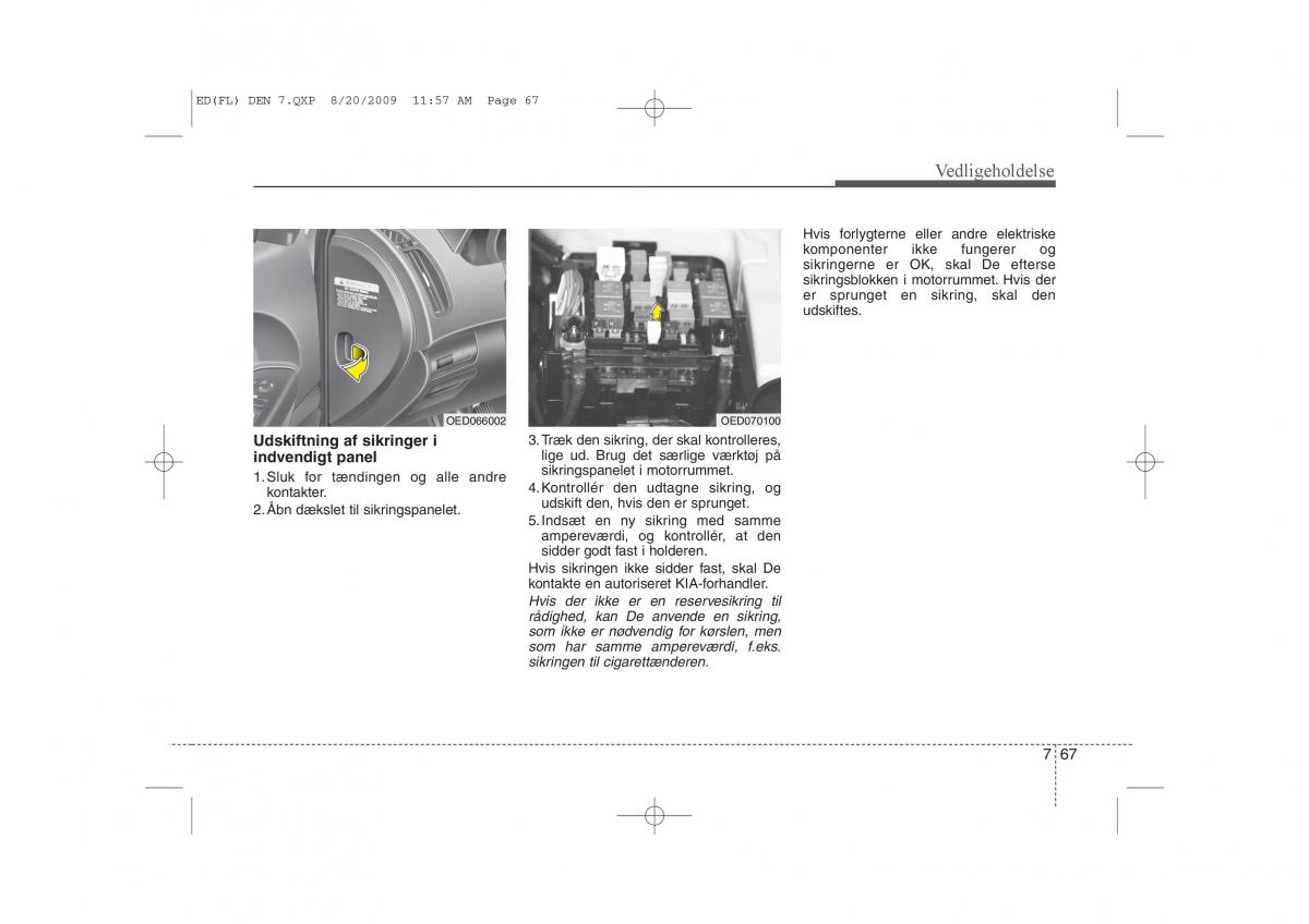 KIA Ceed I 1 Bilens instruktionsbog / page 353