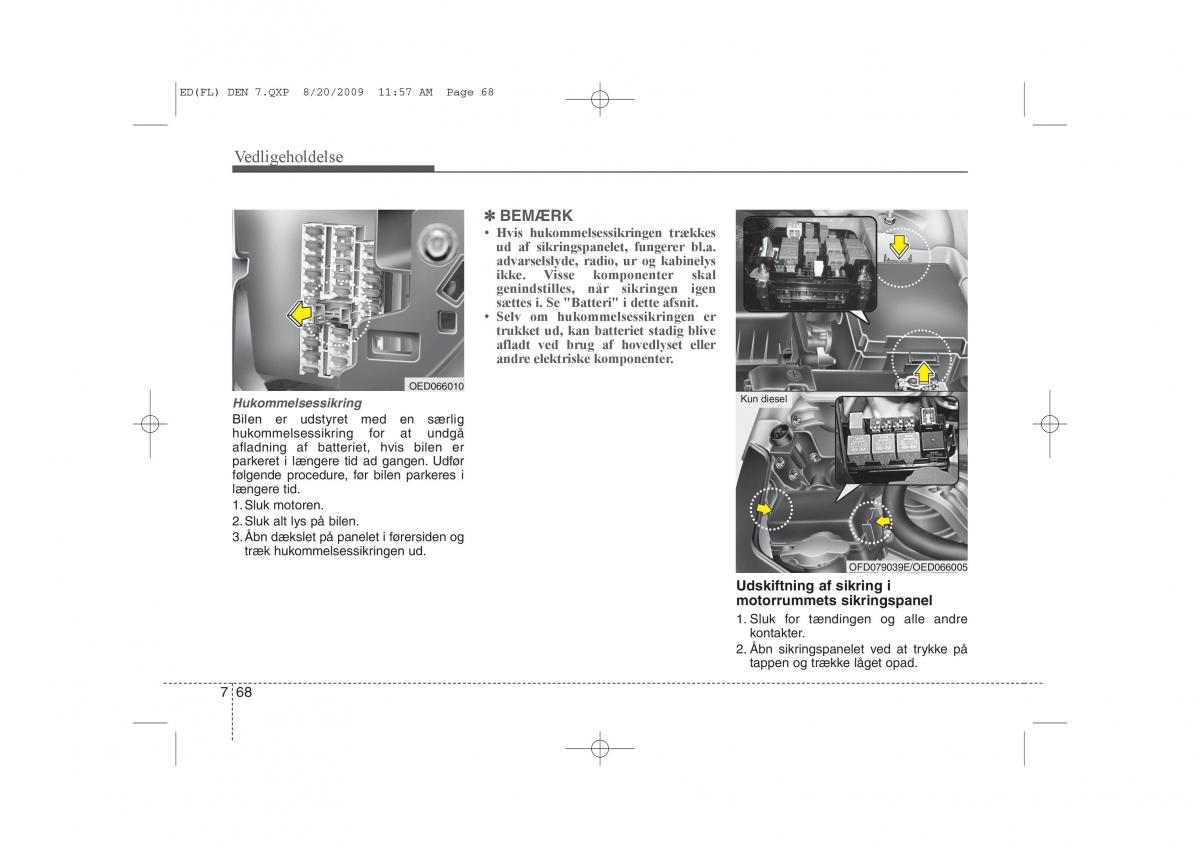 KIA Ceed I 1 Bilens instruktionsbog / page 354