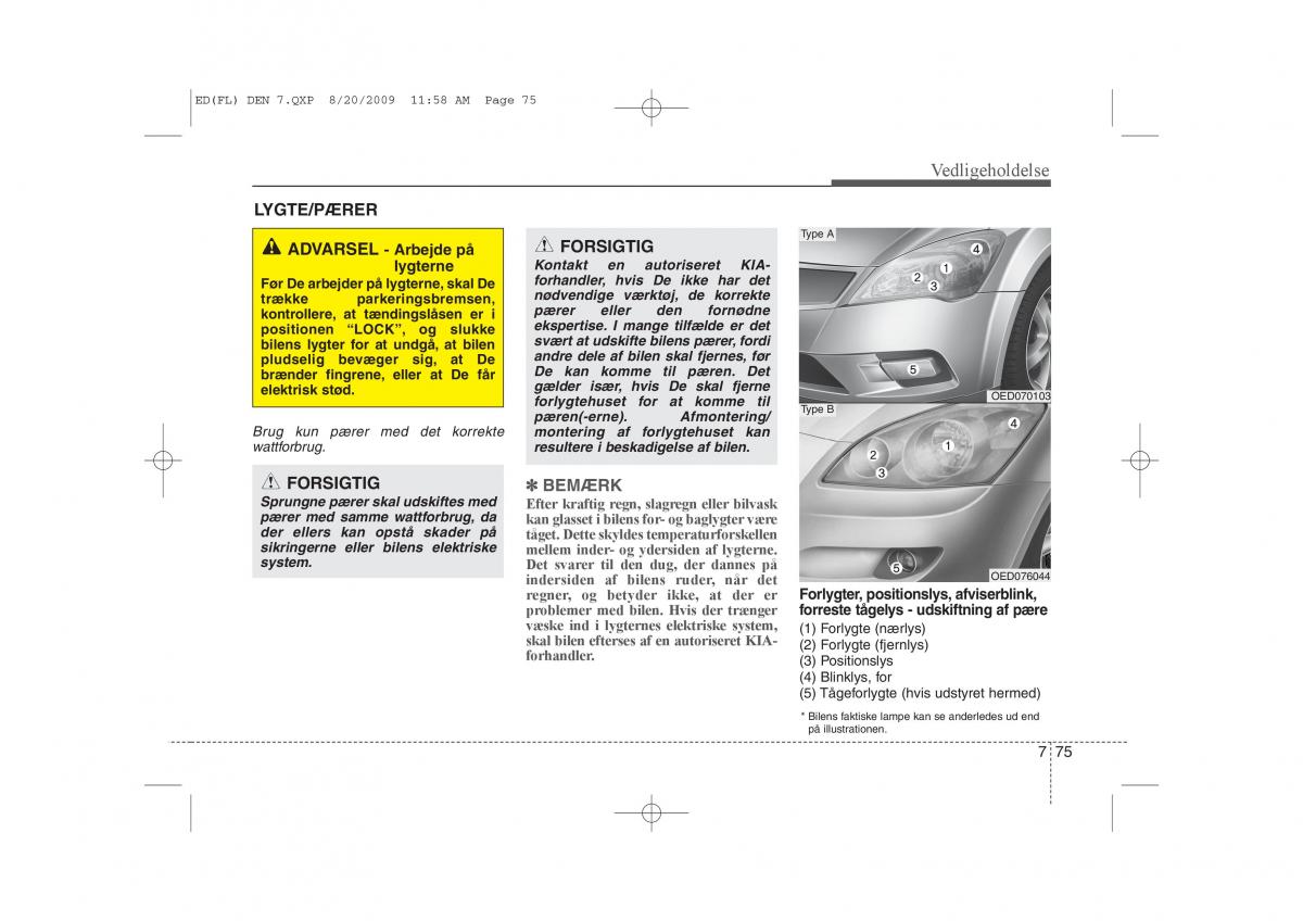 KIA Ceed I 1 Bilens instruktionsbog / page 361