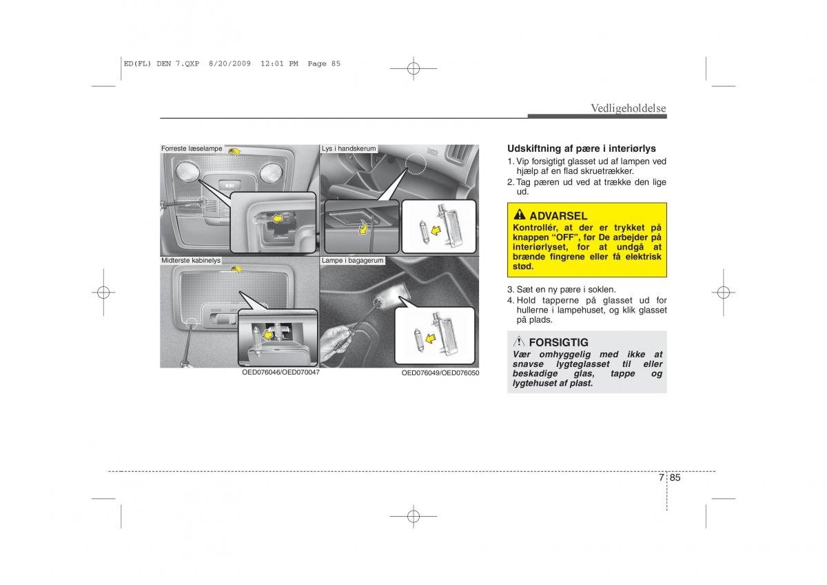 KIA Ceed I 1 Bilens instruktionsbog / page 371