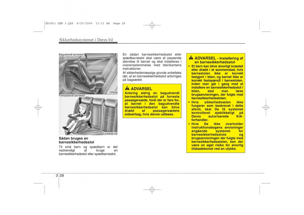 KIA Ceed I 1 Bilens instruktionsbog / page 41