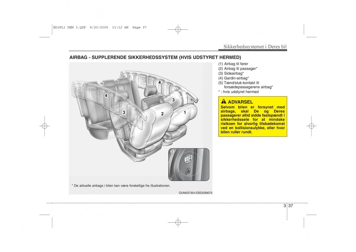 KIA Ceed I 1 Bilens instruktionsbog / page 50