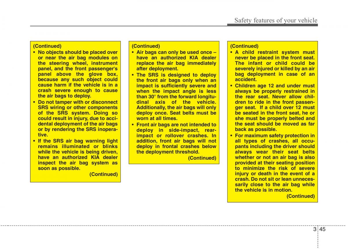 KIA Ceed I 1 owners manual / page 58