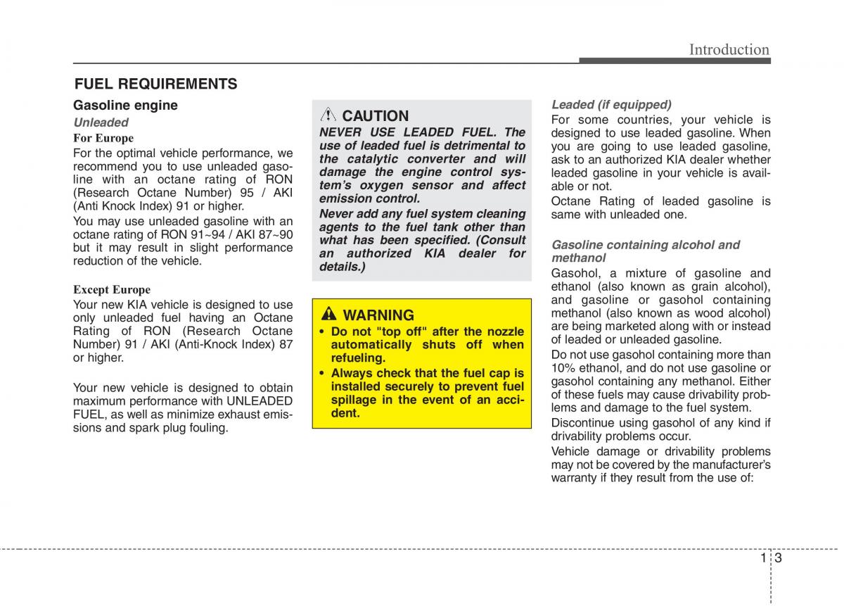 KIA Ceed I 1 owners manual / page 6