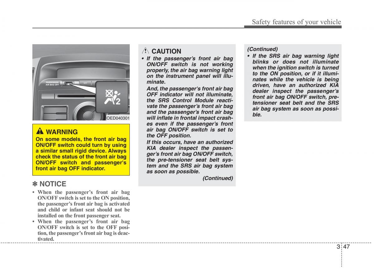 KIA Ceed I 1 owners manual / page 60