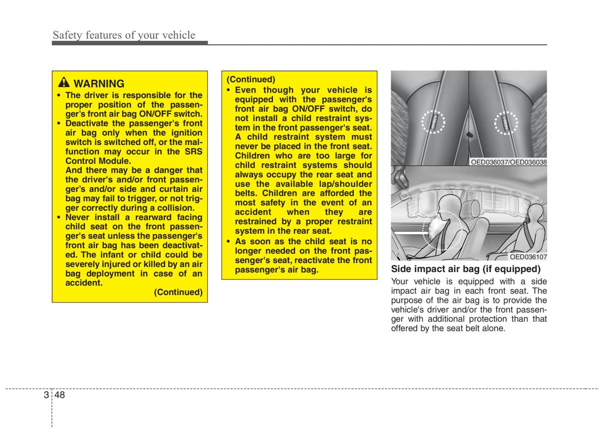 KIA Ceed I 1 owners manual / page 61