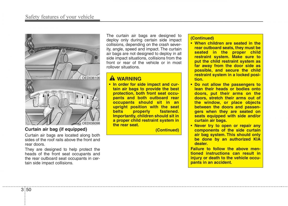 KIA Ceed I 1 owners manual / page 63