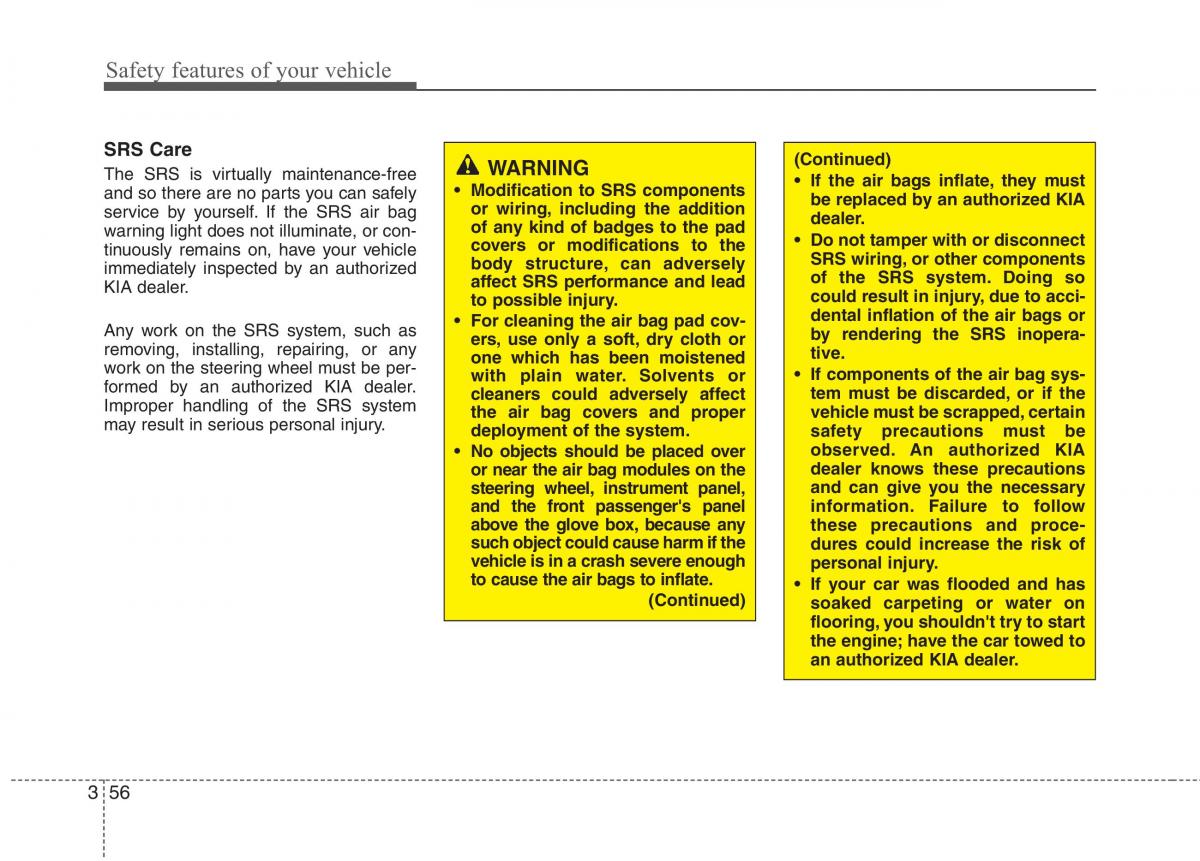 KIA Ceed I 1 owners manual / page 69