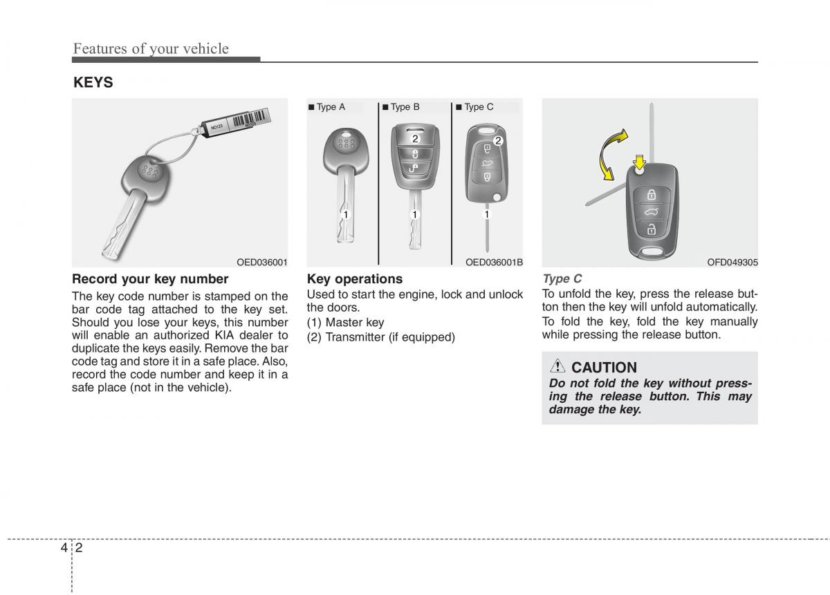 KIA Ceed I 1 owners manual / page 73