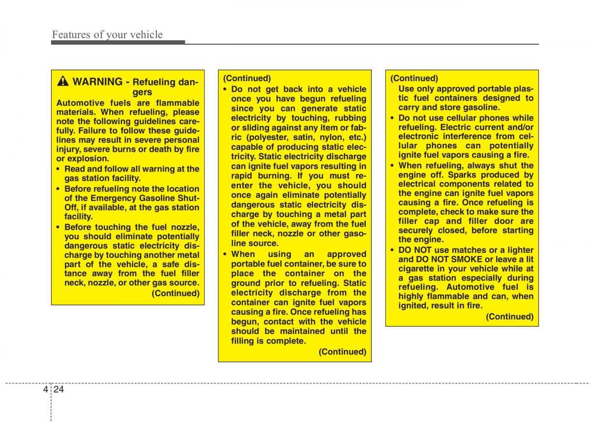 KIA Ceed I 1 owners manual / page 95