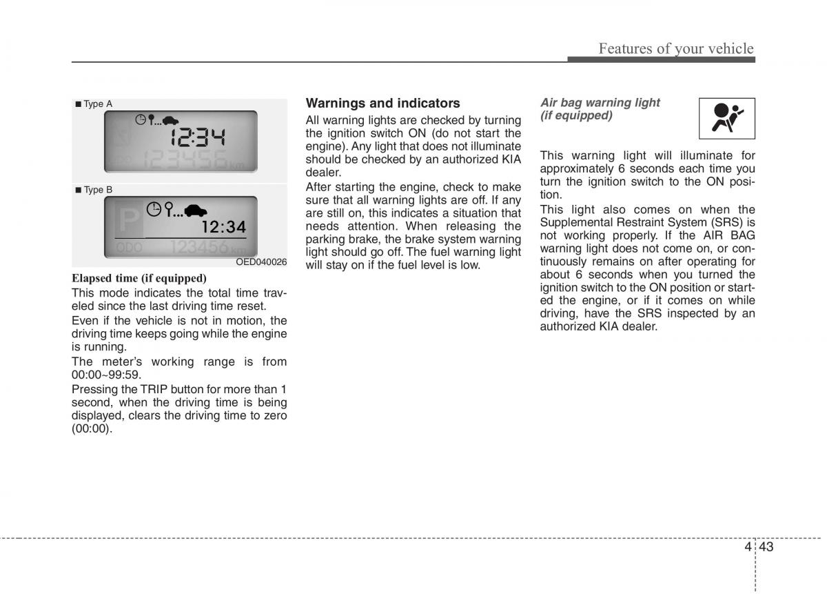 KIA Ceed I 1 owners manual / page 114