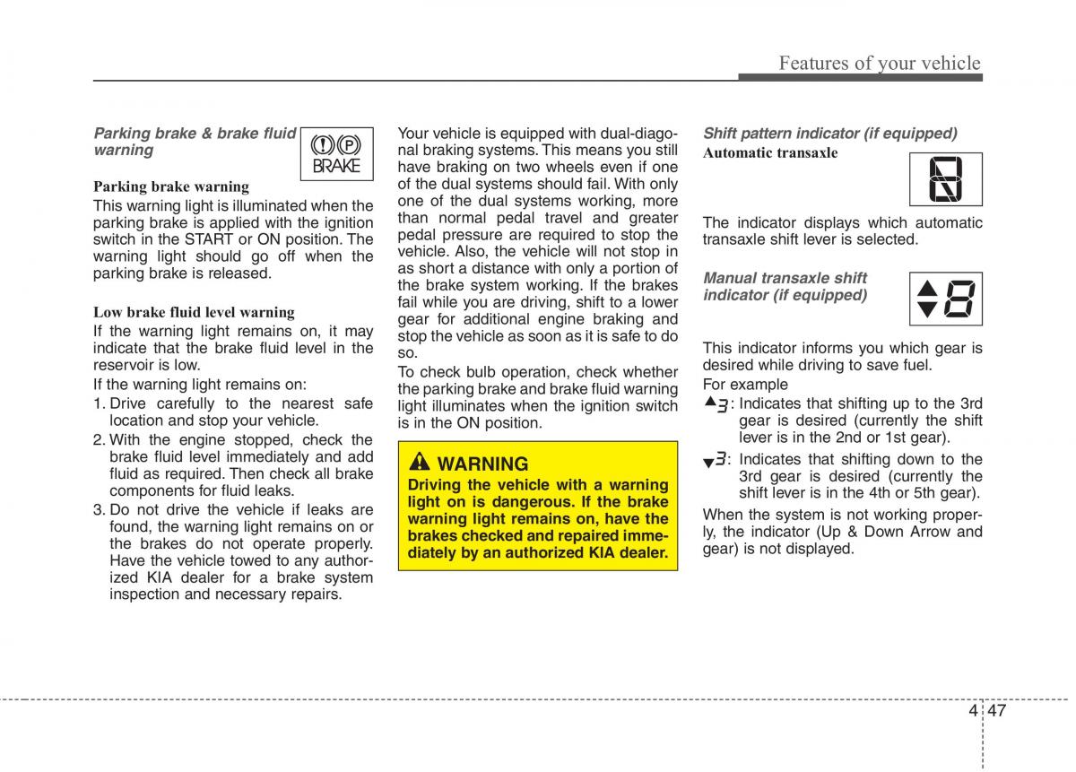 KIA Ceed I 1 owners manual / page 118