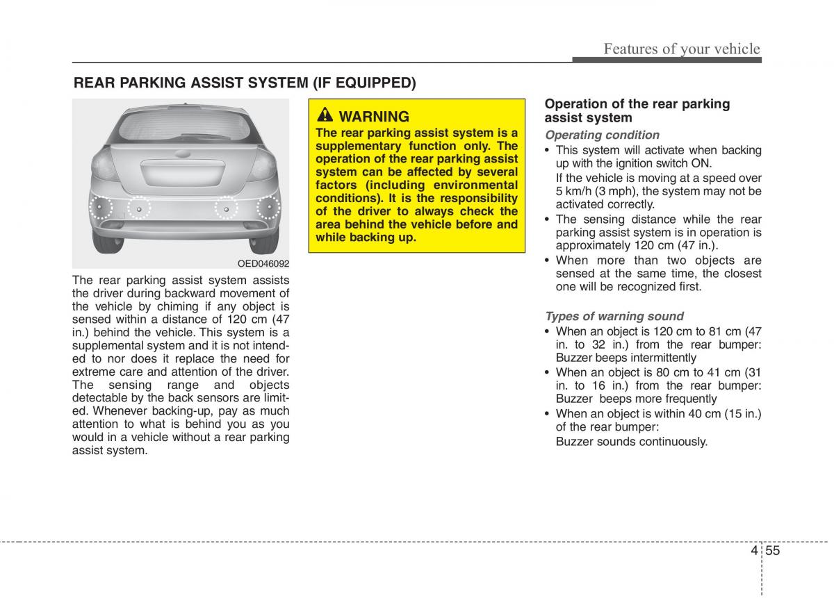 KIA Ceed I 1 owners manual / page 126