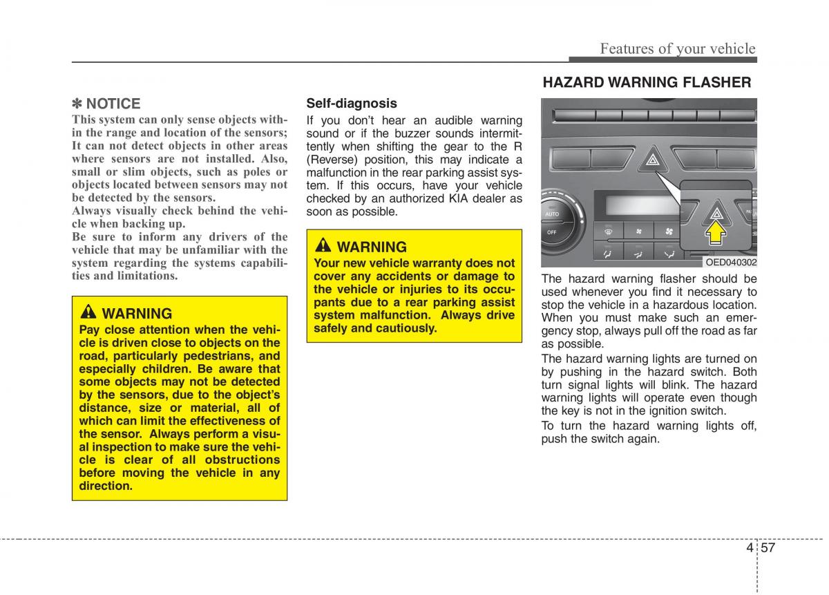 KIA Ceed I 1 owners manual / page 128