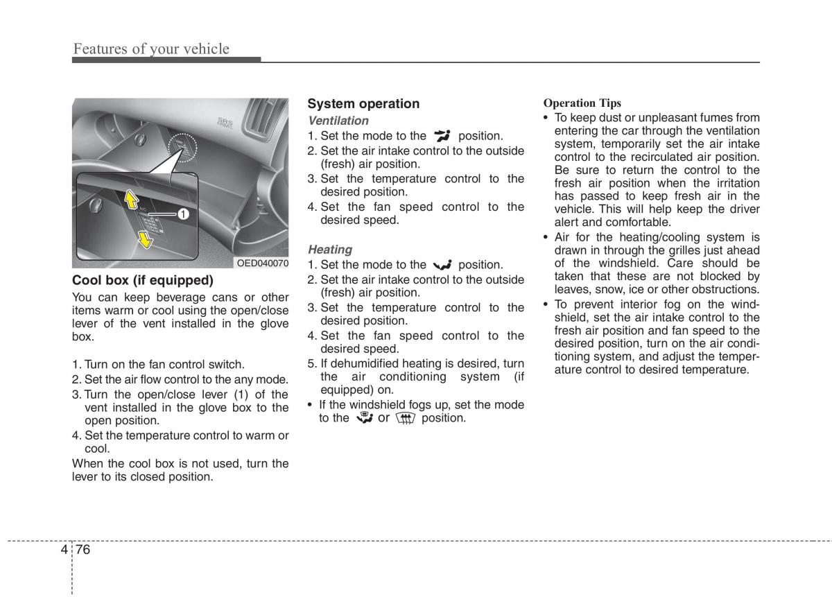 KIA Ceed I 1 owners manual / page 147