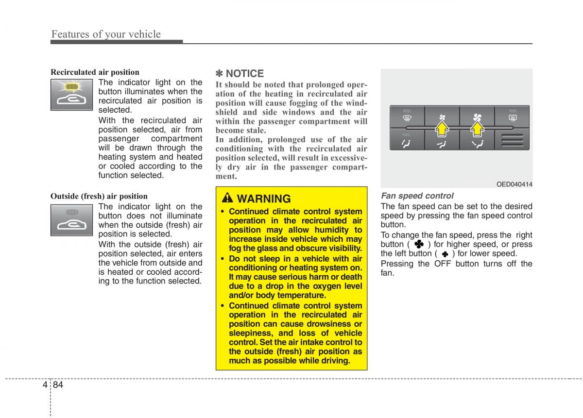 KIA Ceed I 1 owners manual / page 155