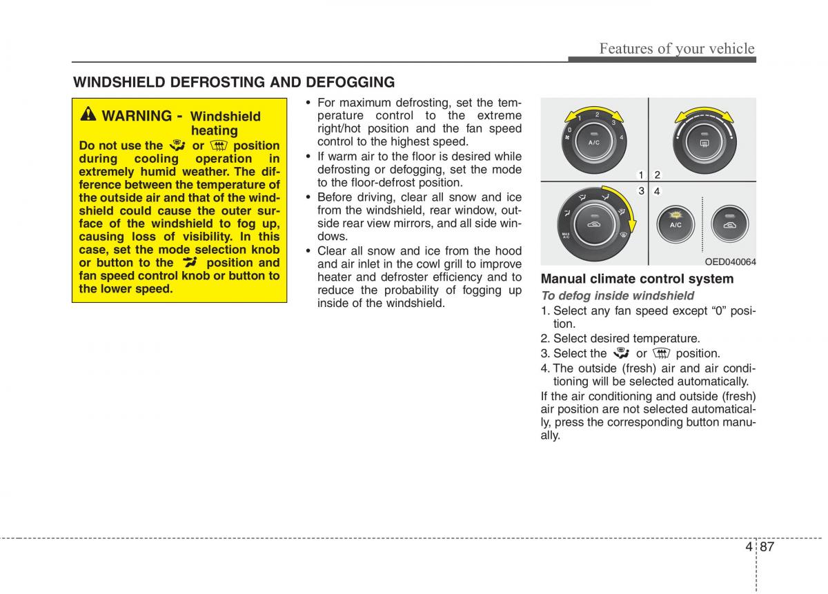 KIA Ceed I 1 owners manual / page 158