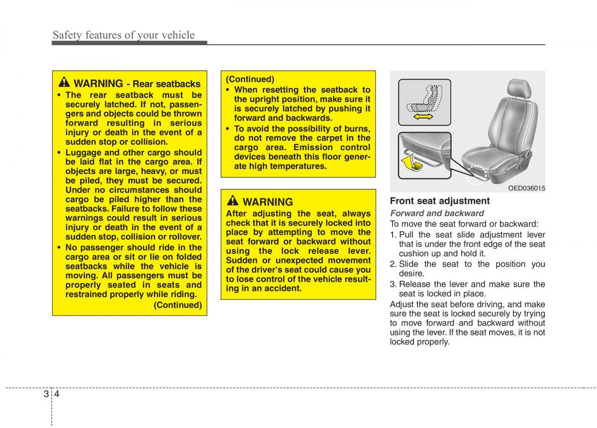 KIA Ceed I 1 owners manual / page 17