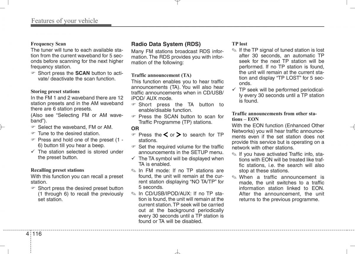 KIA Ceed I 1 owners manual / page 187