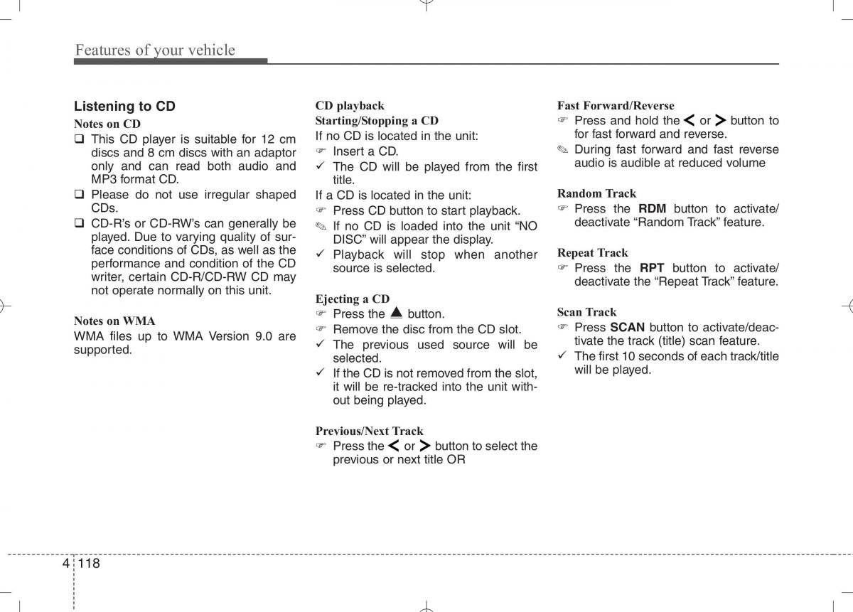 KIA Ceed I 1 owners manual / page 189