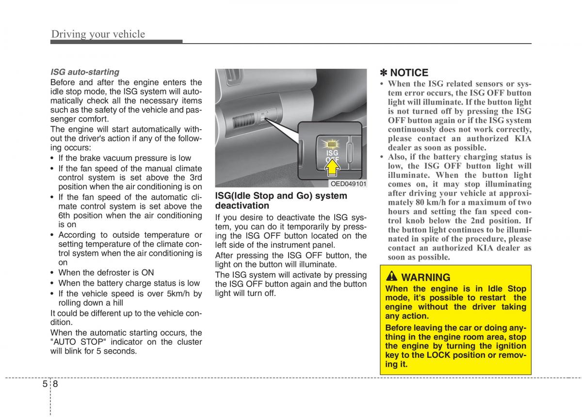 KIA Ceed I 1 owners manual / page 215