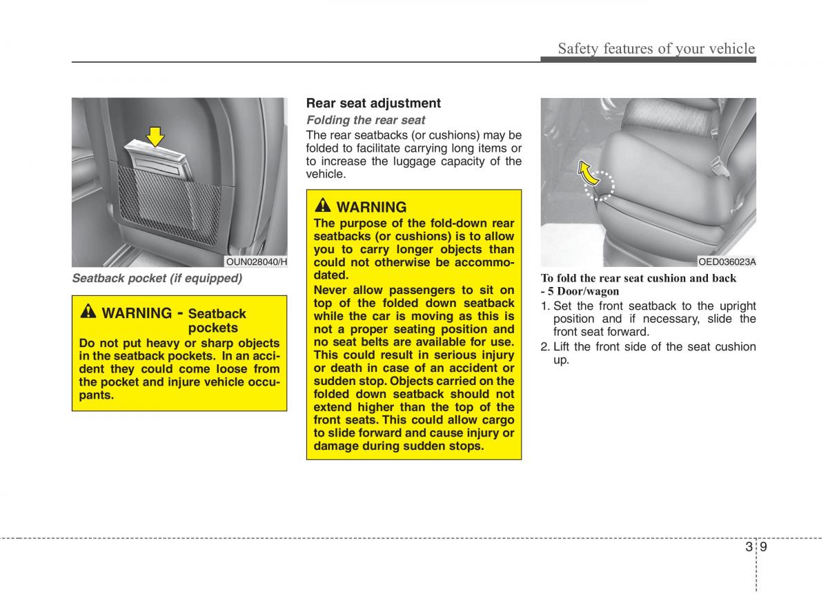 KIA Ceed I 1 owners manual / page 22