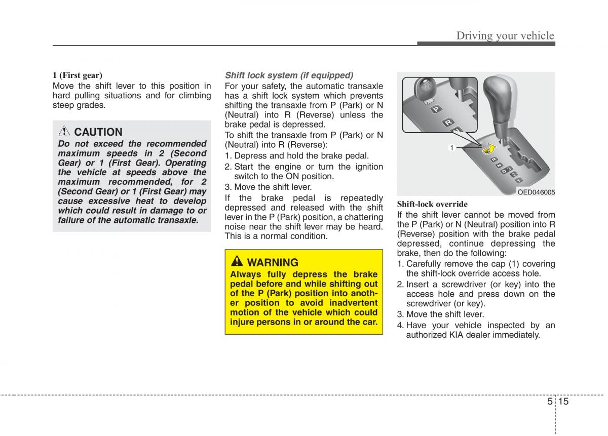 KIA Ceed I 1 owners manual / page 222