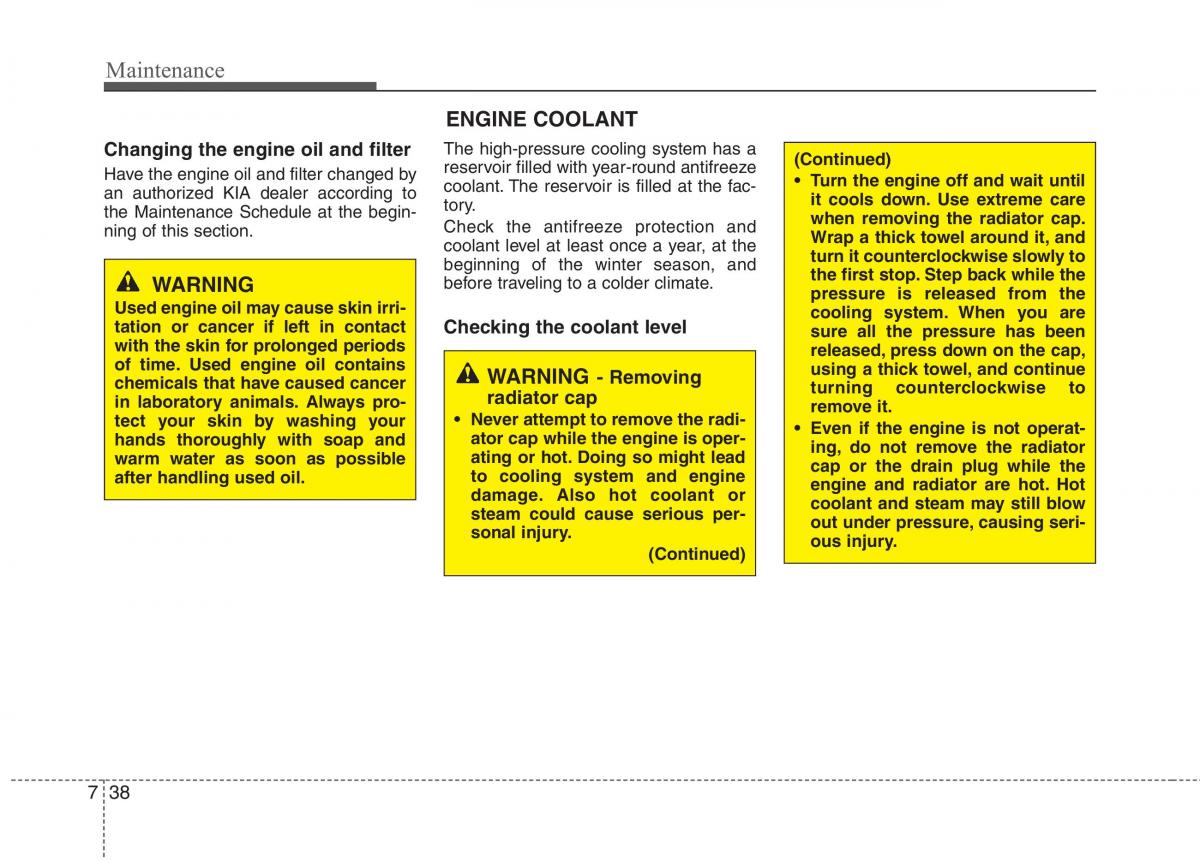 KIA Ceed I 1 owners manual / page 373