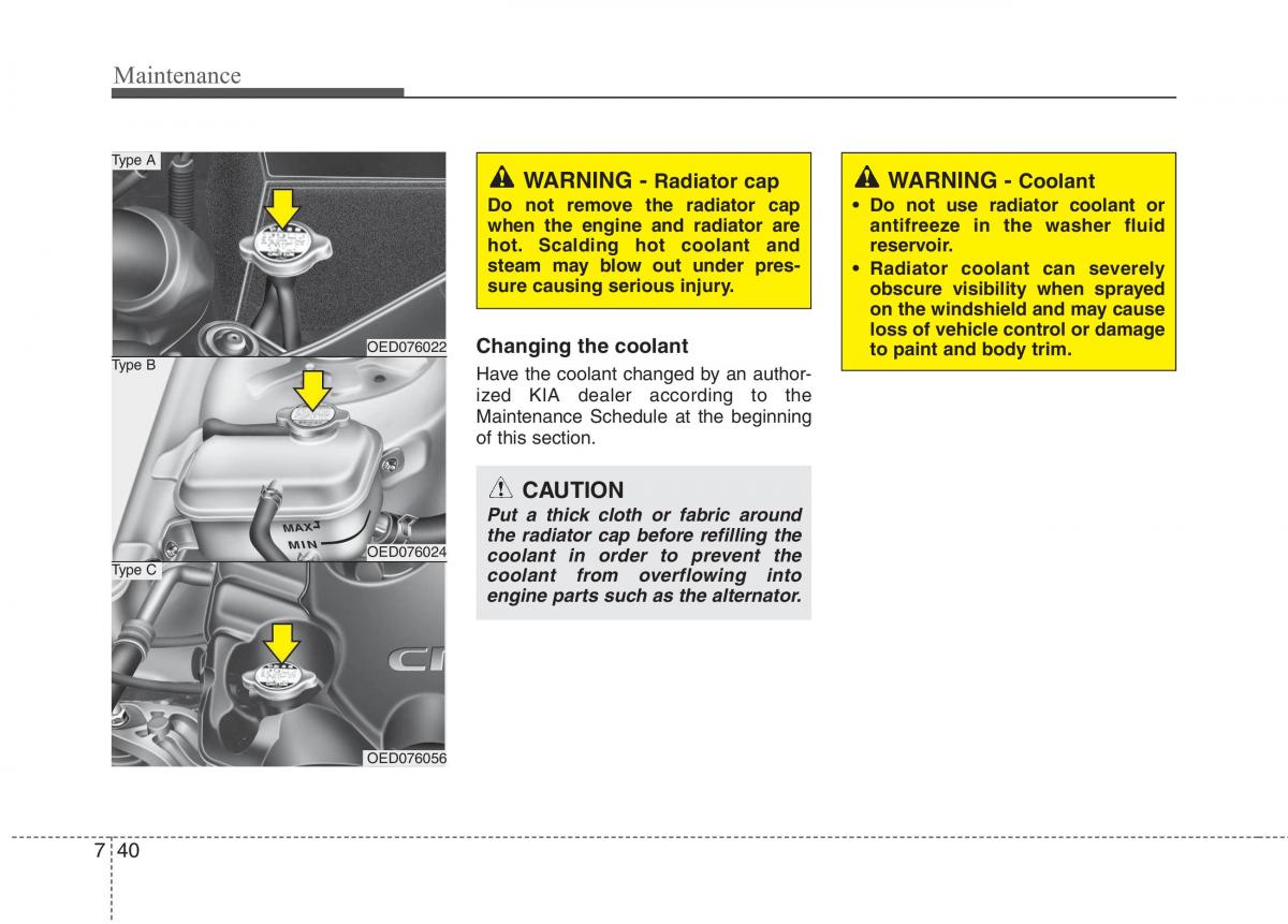 KIA Ceed I 1 owners manual / page 375