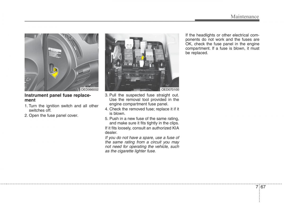 KIA Ceed I 1 owners manual / page 402