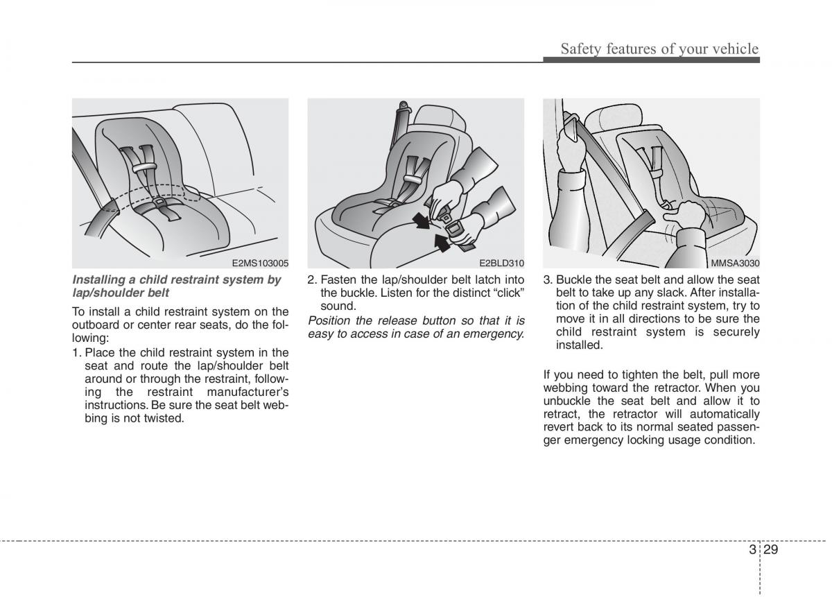 KIA Ceed I 1 owners manual / page 42