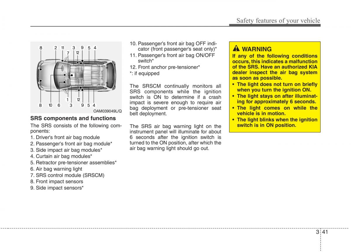 KIA Ceed I 1 owners manual / page 54