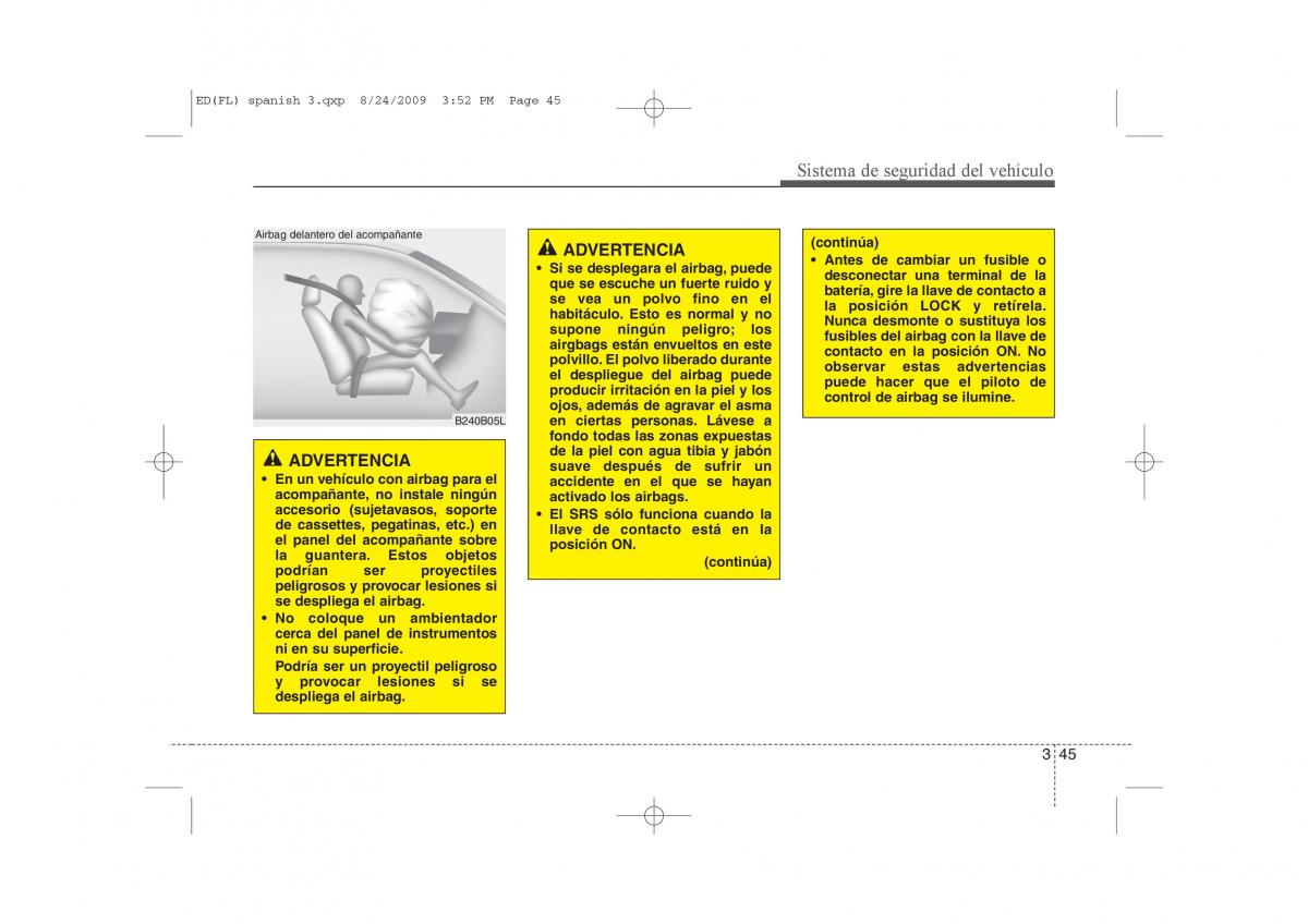 KIA Ceed I 1 manual del propietario / page 59