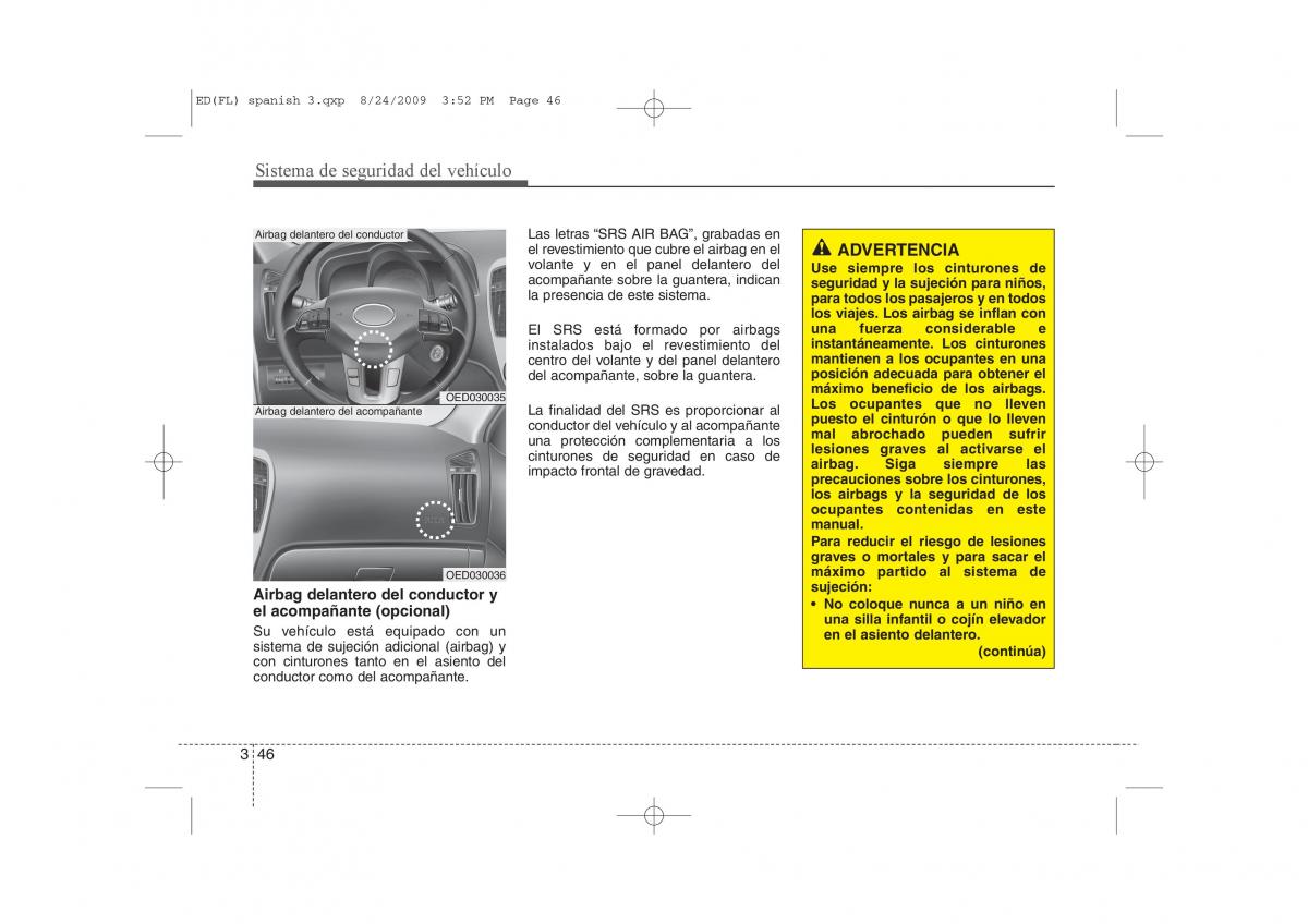 KIA Ceed I 1 manual del propietario / page 60