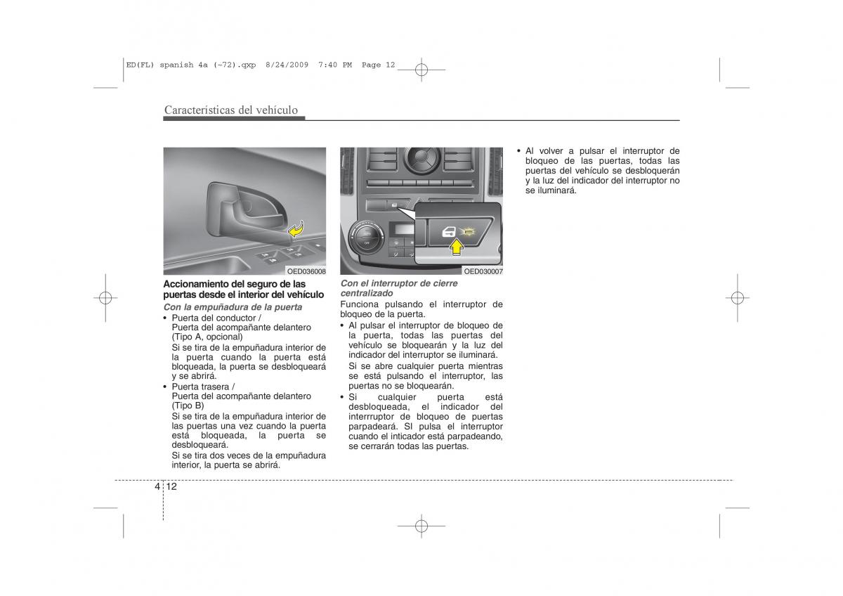 KIA Ceed I 1 manual del propietario / page 87