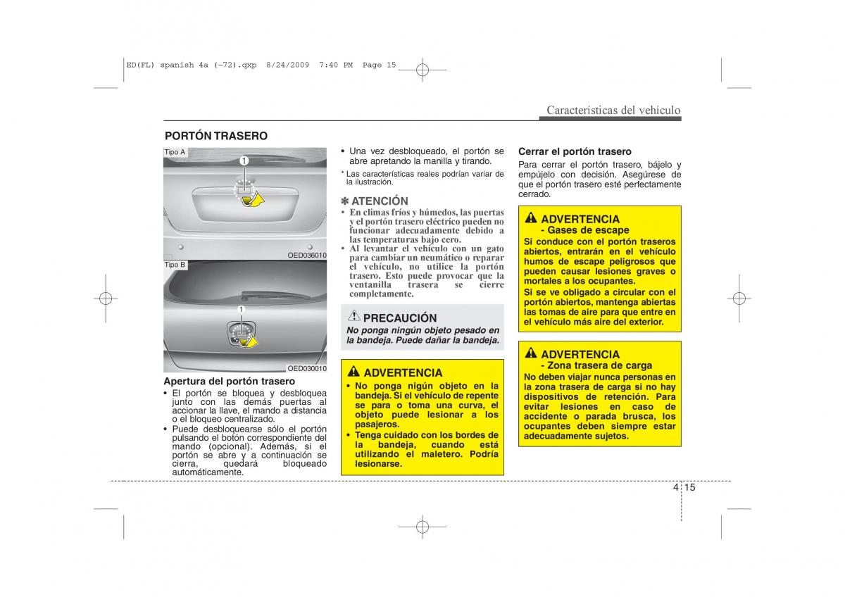 KIA Ceed I 1 manual del propietario / page 90