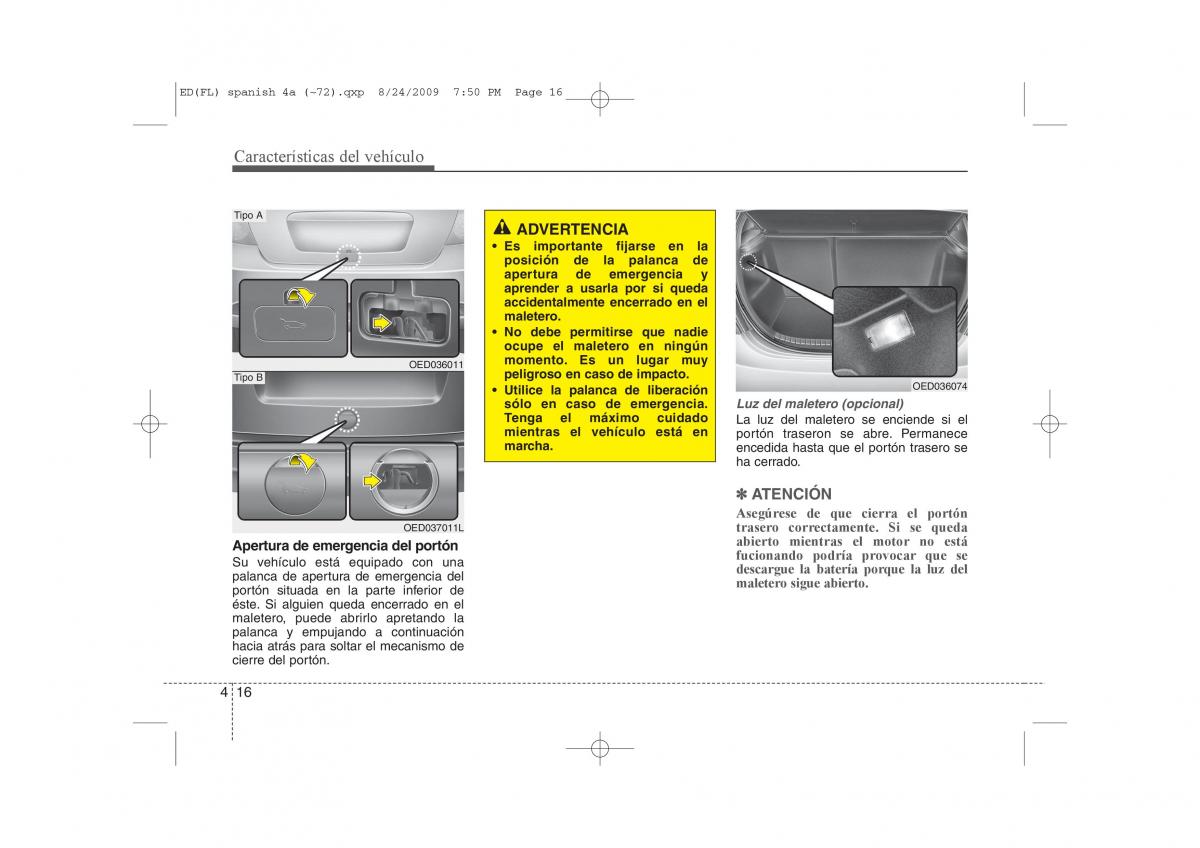 KIA Ceed I 1 manual del propietario / page 91