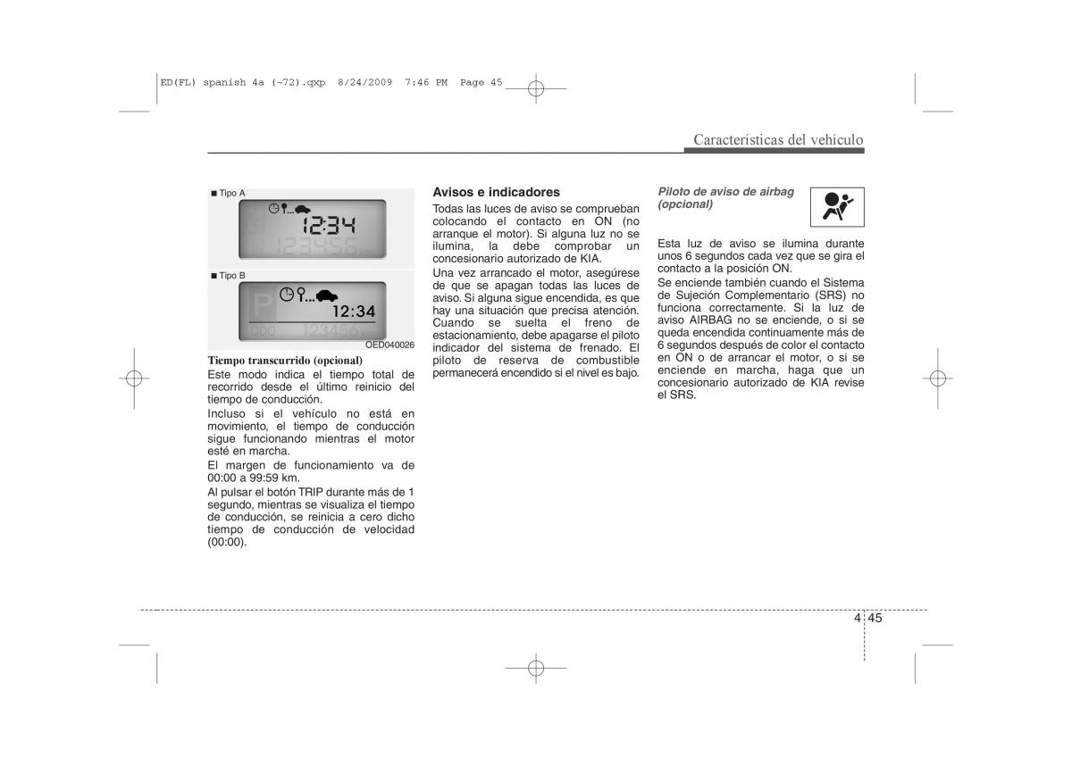 KIA Ceed I 1 manual del propietario / page 120