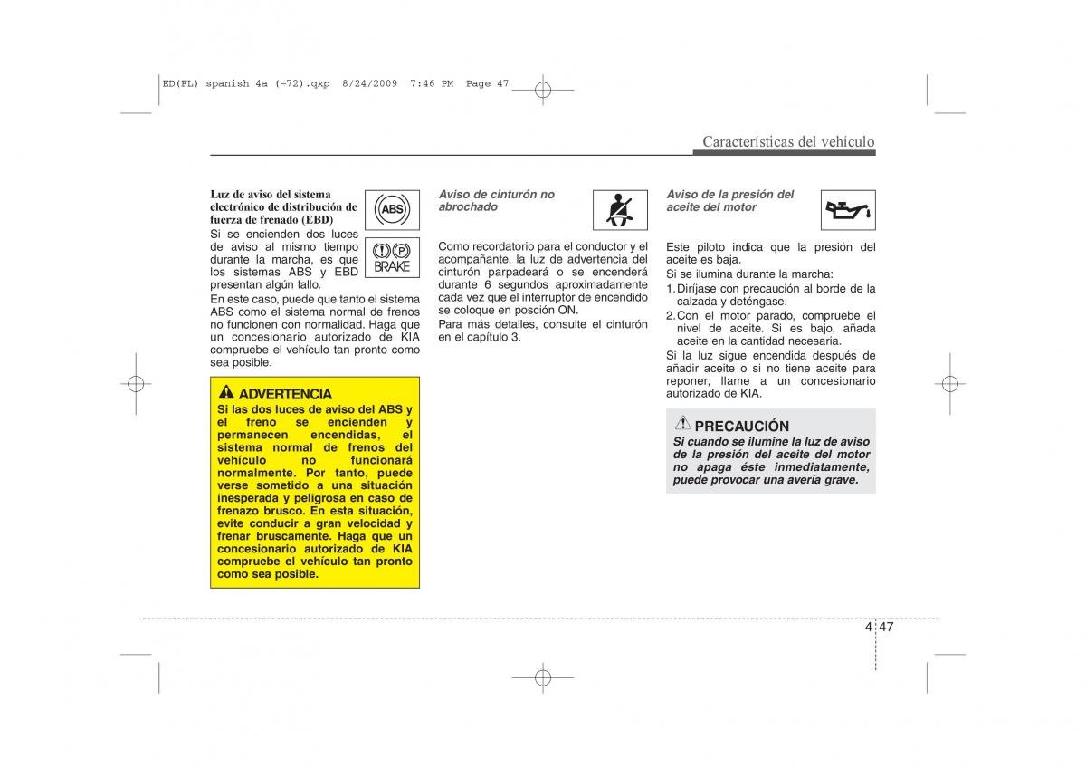 KIA Ceed I 1 manual del propietario / page 122