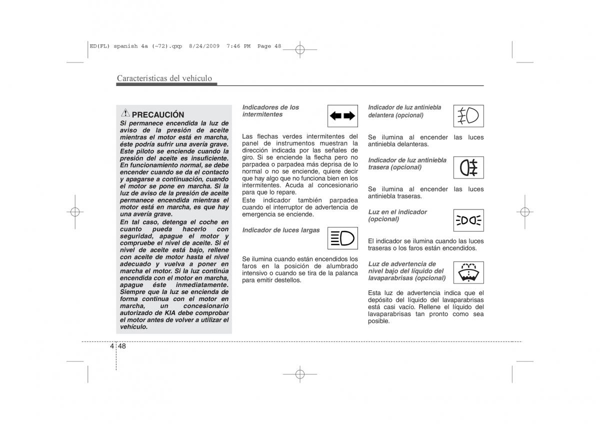 KIA Ceed I 1 manual del propietario / page 123