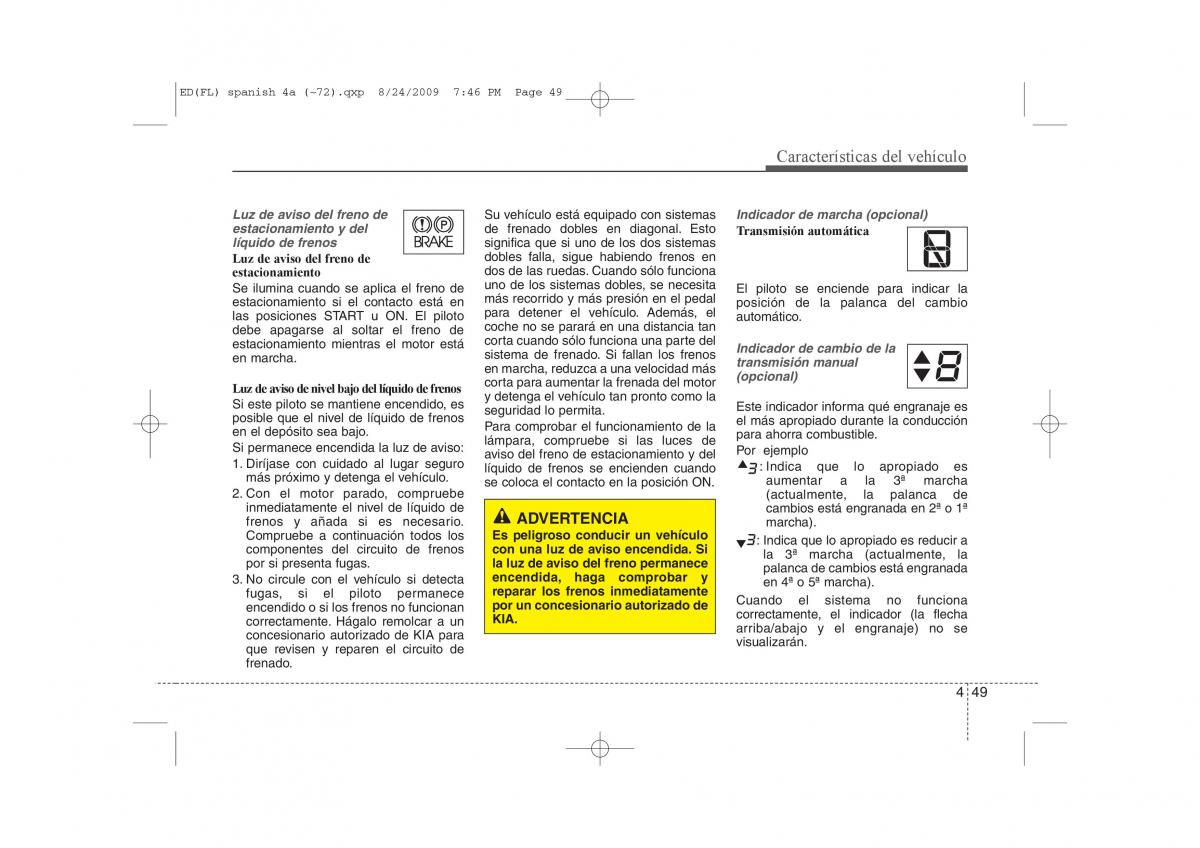 KIA Ceed I 1 manual del propietario / page 124