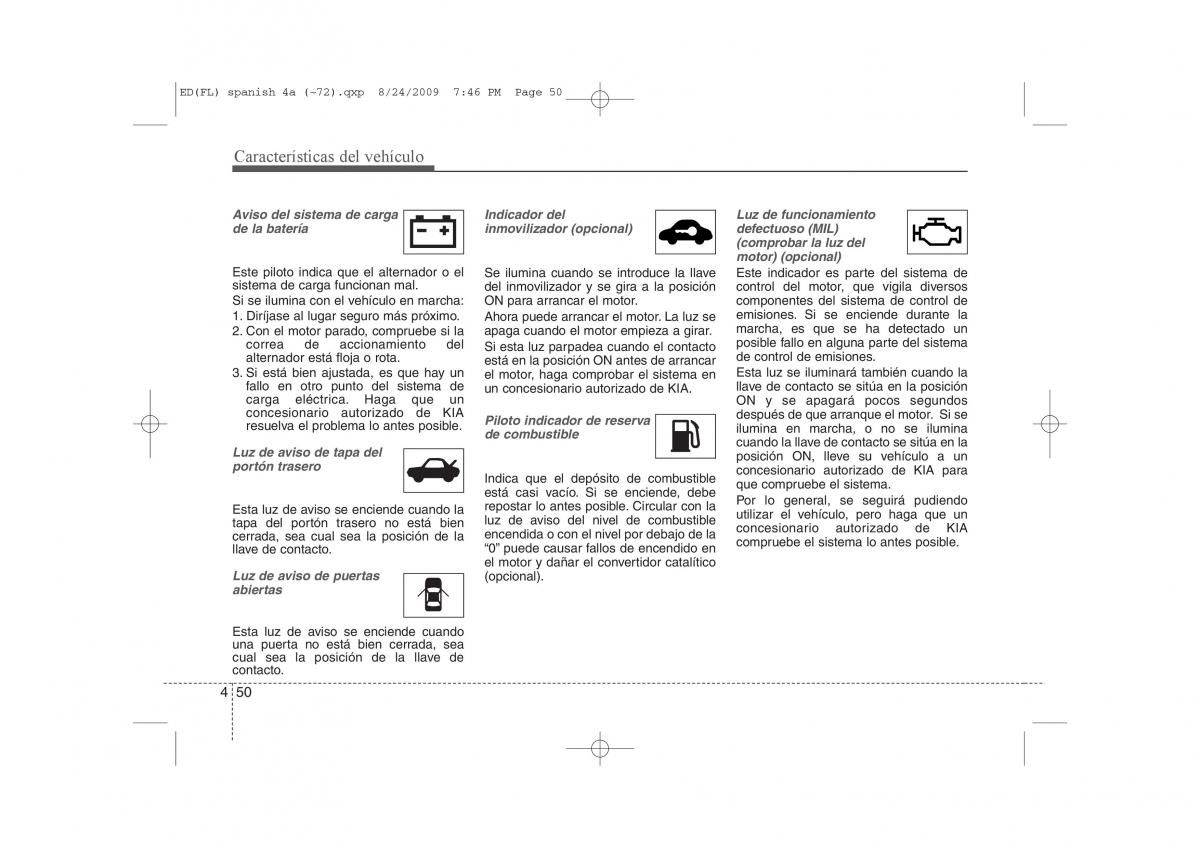 KIA Ceed I 1 manual del propietario / page 125