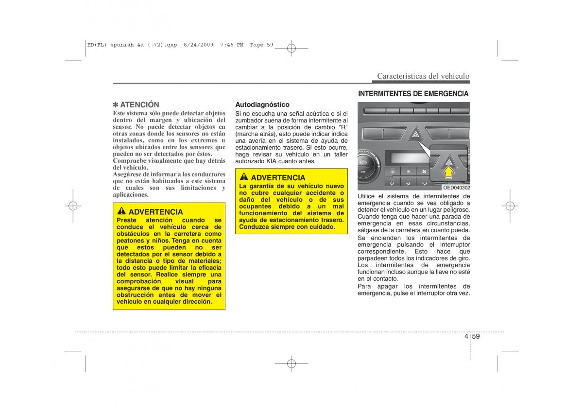 KIA Ceed I 1 manual del propietario / page 134