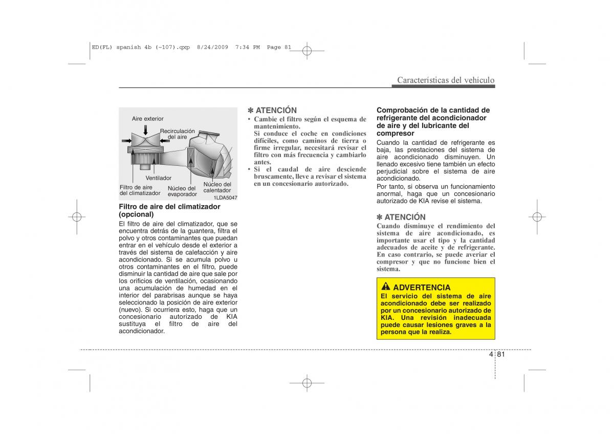 KIA Ceed I 1 manual del propietario / page 156